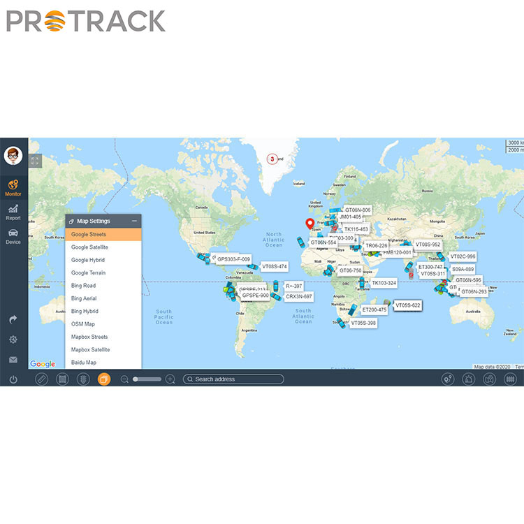 Plateforme logicielle de suivi GPS en ligne pour flotte